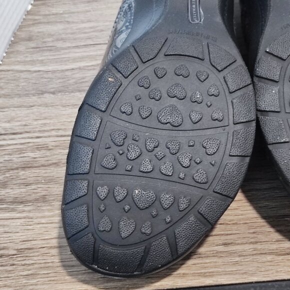 Nurse Mates Pillow Top Clogs women's size 11 M dark silver / black - Picture 12 of 13